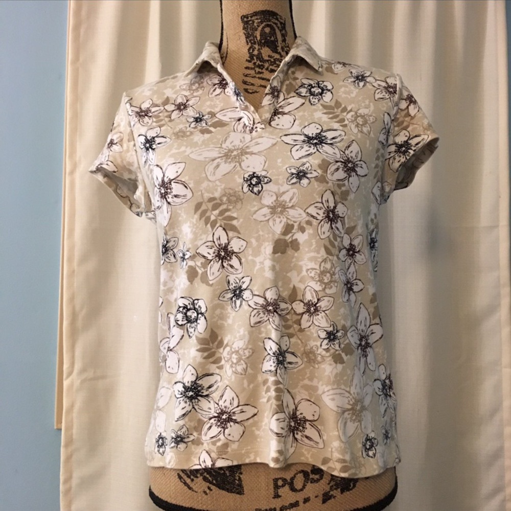 floral polo